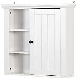 Xiaosenlin Wall-Mounted Medicine Cabinet with Adjustable Shelf for Bathroom Home Use