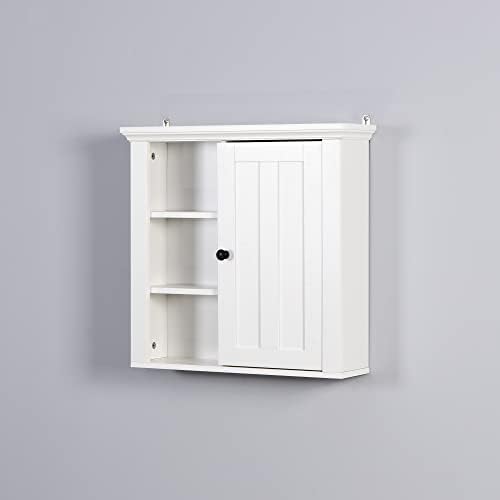 Xiaosenlin Wall-Mounted Medicine Cabinet with Adjustable Shelf for Bathroom Home Use