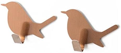 LUCEAE 2 Pack Self-Adhesive Bird Hooks for Doors and Walls