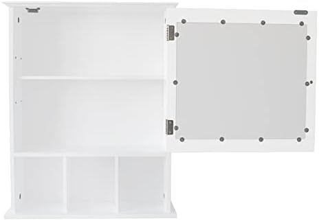 AOCOROE Medicine Cabinet with Mirror and 3 Storage Compartments