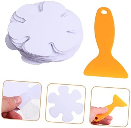 LIFKICH Non-Slip Bathroom Stickers 20pcs Peva Flower Bathtub Decals