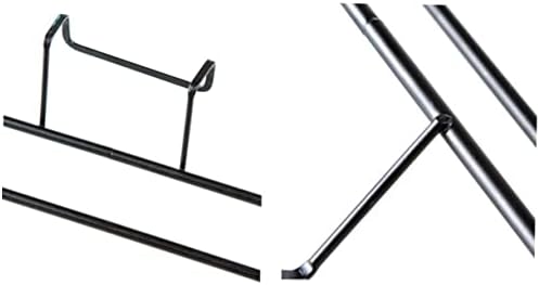 Alipis 2pc Towel Holder Rack Organizer Space-Saving Design Black White