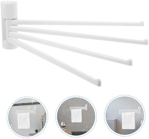 Simple design space-saving towel rack for bathroom