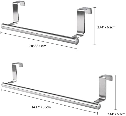 Garasani Index-Range Kitchen Towel Holder Silver 9 inch