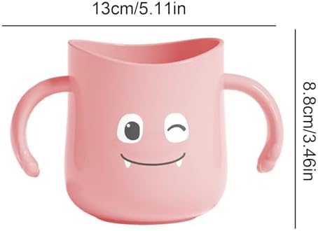 Cute Dinosaur Toothbrush Cup with Double Handles for Kids 1