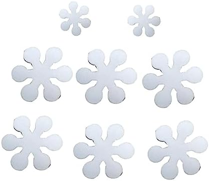 Slipproof Bath Mat with 8pcs Snowflake Non-Skid Stickers