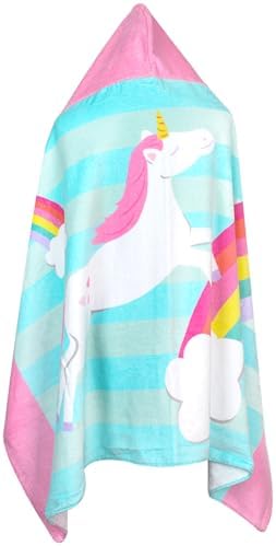 Bavilk Kids Bath Towels Hooded Beach Pool 30x50 Inch