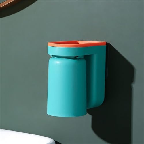 No Hole Toothbrush Rack Wall-Mounted Orange