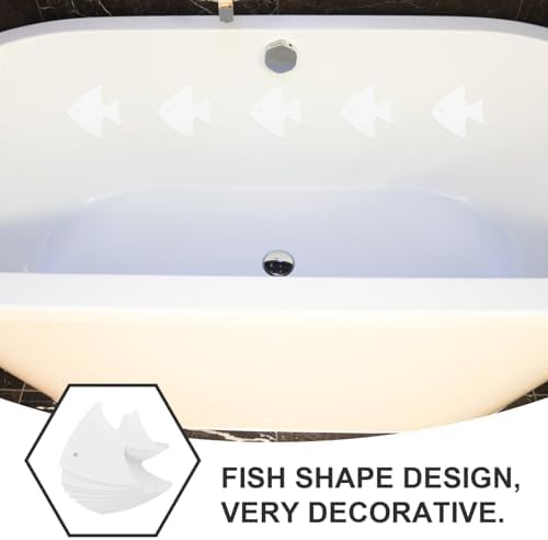 MAGICLULU Bathtub Anti Slip Stickers 12pcs Fish Shape Decals