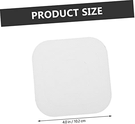 24pcs Square Non Slip Bathroom Stickers Transparent Peva Safety Decals