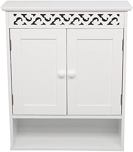 Bathroom Medicine Cabinet 2 Door Storage Cabinet with Adjustable Shelves
