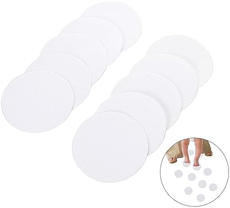 LIFKOME 20Pcs Non-Slip Bathtub Stickers Self Adhesive Round Flower Bath Appliques