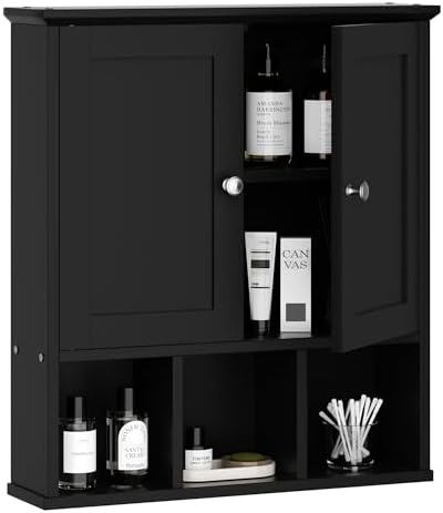 Styled Bathroom Wall Cabinet with Adjustable Shelves