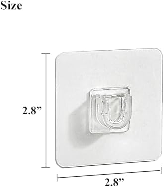 4-Piece Transparent Adhesive for shower caddy replacement