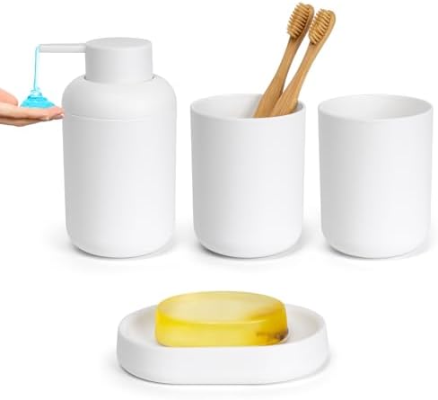 4-Piece Bath Accessories Organizer Set