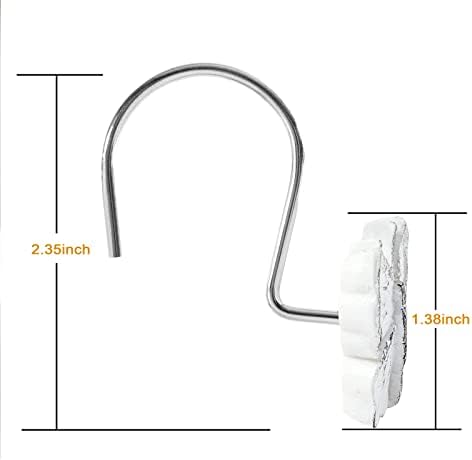 Estmy Decorative Butterfly Shower Curtain Hooks 12PCS
