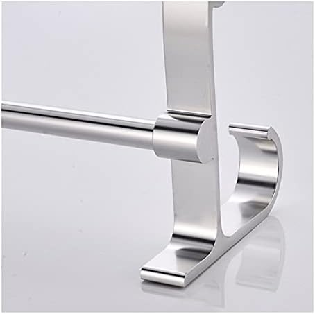 Bath Towel Holder Wall Hung Aluminum Towel Rail with No Drilling