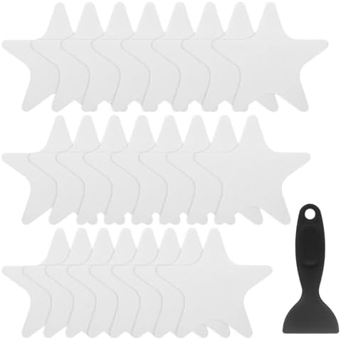 24pcs Anti-Slip Bathtub Stickers - Non-SlipTransparent Star Style