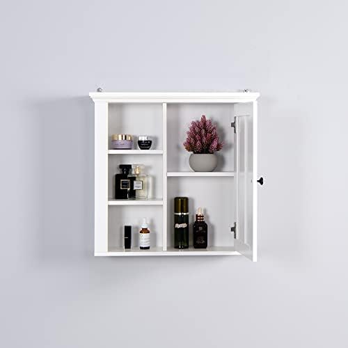 Xiaosenlin Wall-Mounted Medicine Cabinet with Adjustable Shelf for Bathroom Home Use