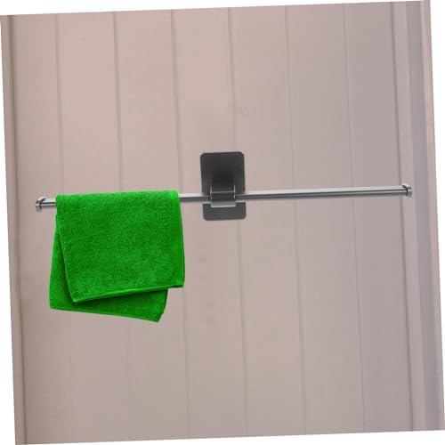 Healifty Wall-Mounted Bathroom Towel Holder No Drilling Easy to Use