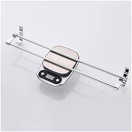 Bath Towel Holder Wall Hung Aluminum Towel Rail with No Drilling