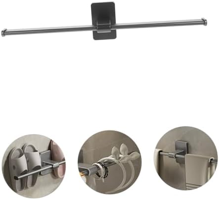 Healifty Wall-Mounted Bathroom Towel Holder No Drilling Easy to Use