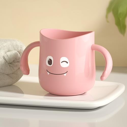 Cute Dinosaur Toothbrush Cup with Double Handles for Kids 1