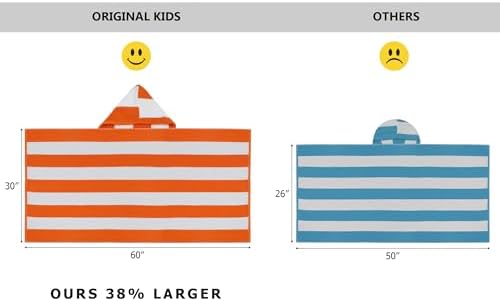 ORIGINAL KIDS Large Odds Cabana Stripe 100 Cotton Terry Over