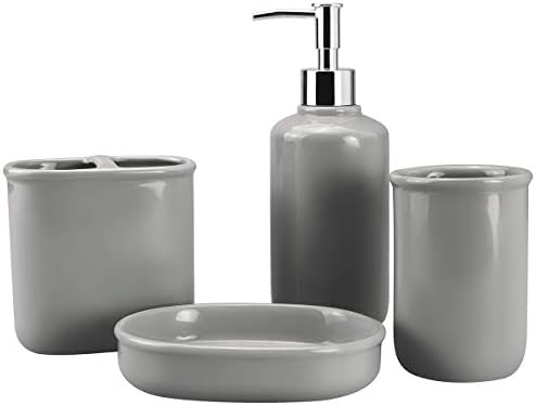 Rich Life 4-Piece Ceramic Bathroom Accessory Set