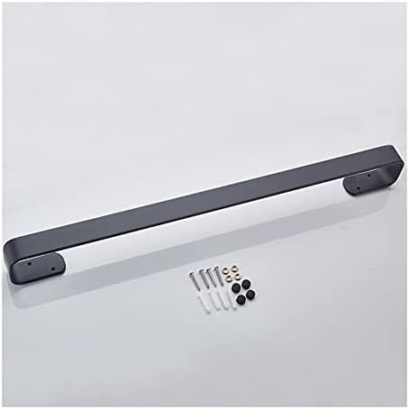 20cm Black Wall-Mounted Towel Rail for Bathroom Space-Saving Creative