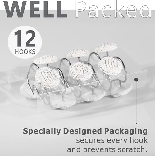 Elegant White Boho ShowerHooks