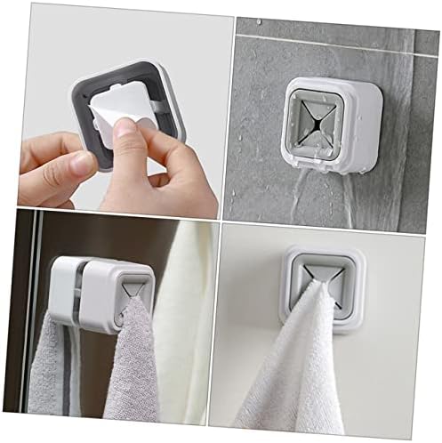 HEALLILY 4Pcs Space-Saving Towel Holder for Bathroom and Kitchen