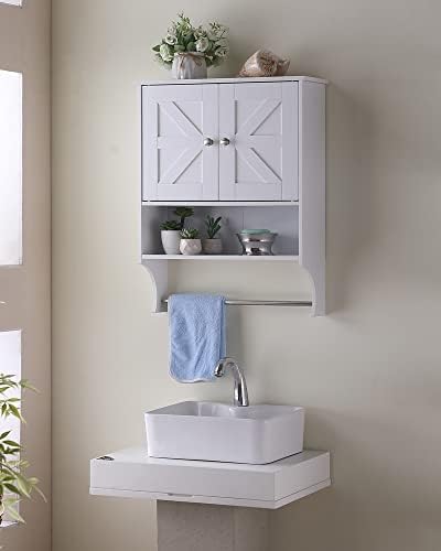 Space-Saving Wall-Mounted Medicine Cabinet - White