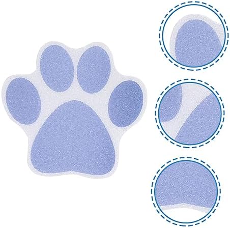 Ciieeo 10 Pack Non-Slip Bath Stickers Dog Paw Decor