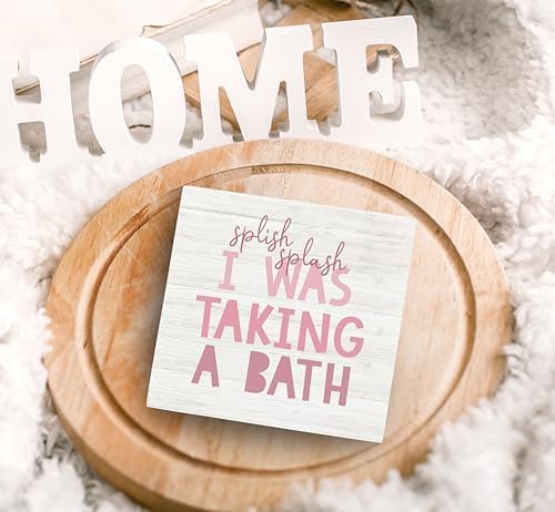 SRADMO Kids bathroom quote splish splash funny bathroom sign