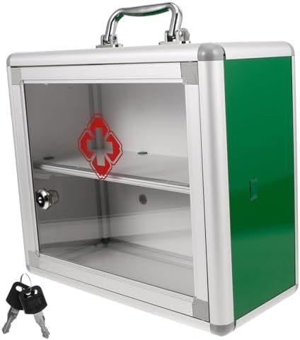 Wall Mounted First Aid Medicine Cabinet for Home and Public Spaces