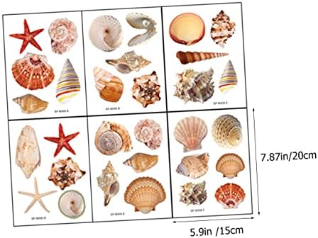 Marine Shell Pattern Anti-Slip Bathtub Stickers for Boys and Girls Rooms