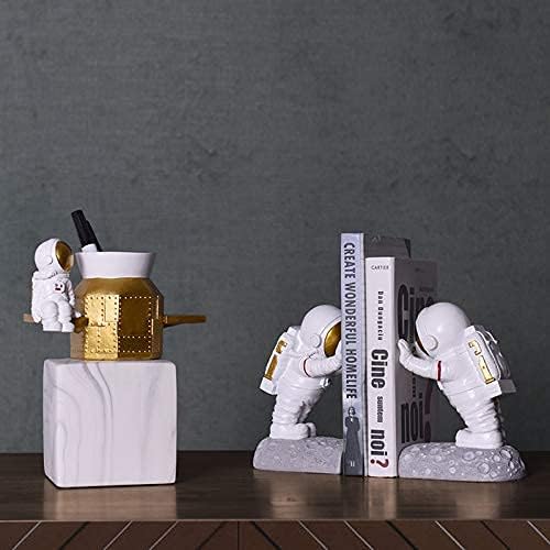 Joyvano Astronaut Bookends - Stellar Space-Themed Bookends for Kids