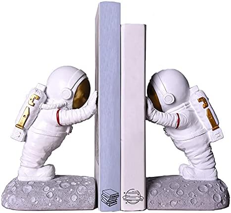 Joyvano Astronaut Bookends - Stellar Space-Themed Bookends for Kids