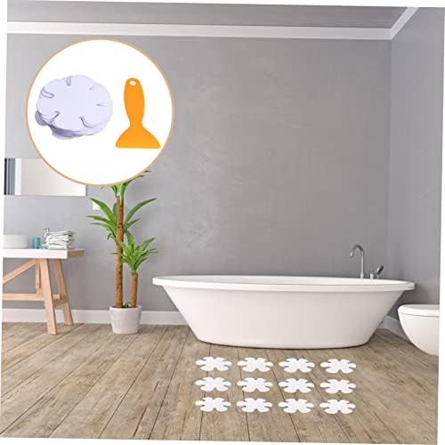 LIFKICH Non-Slip Bathroom Stickers 20pcs Peva Flower Bathtub Decals
