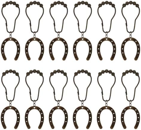 12-Piece Horseshoe Shower Hooks
