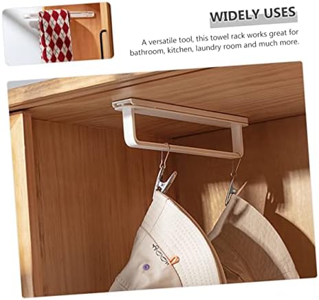 Luxshiny Adhesive Towel Holder for Bathroom Kitchen and Laundry