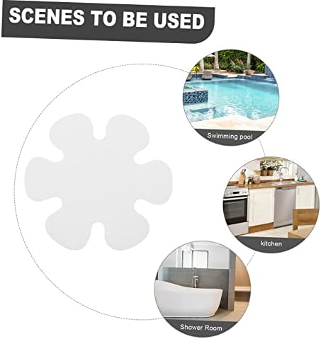 PRETYZOOM Tub Slip Grip Stickers Flower Shape Non-Slip Bathtub Floor Stickers
