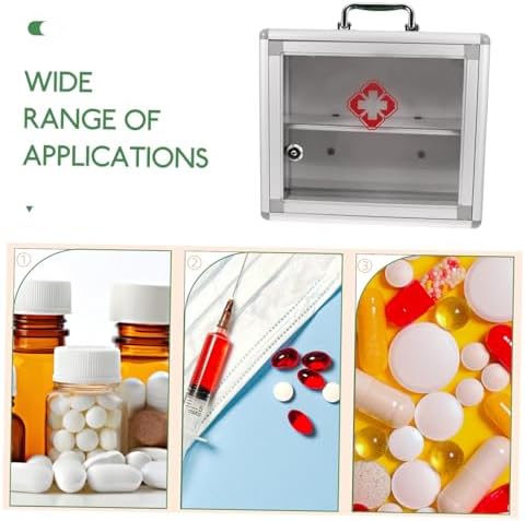 Wall Mounted First Aid Medicine Cabinet for Home and Public Spaces