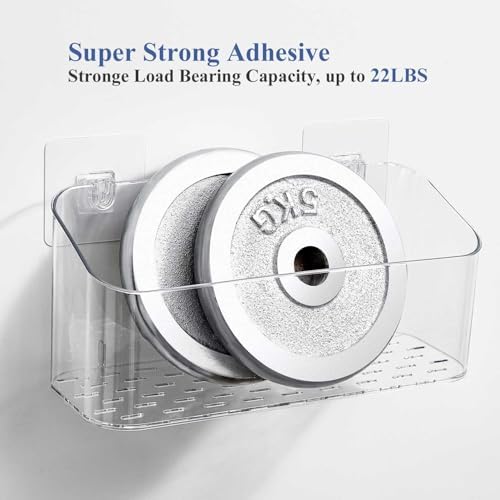 4-Piece Transparent Adhesive for shower caddy replacement