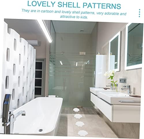 Cabilock 1 Set Shell Shape Non Skid Bathtub Decals for Safety