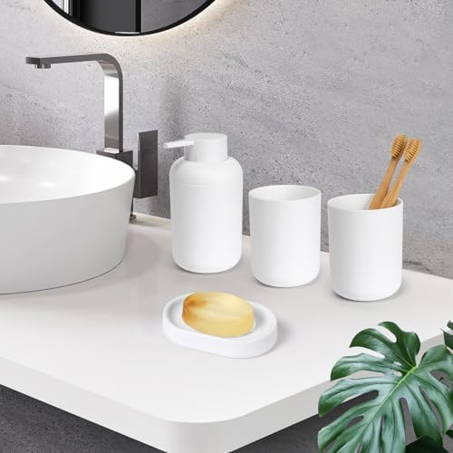 4-Piece Bath Accessories Organizer Set