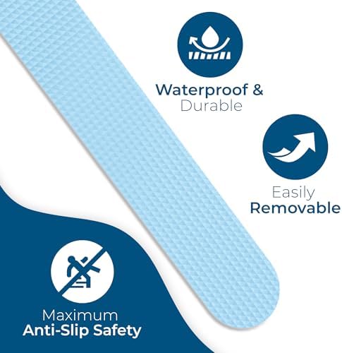 Homergy anti-slip shower stickers 24 pack slip proof bathtub shower stairs safety