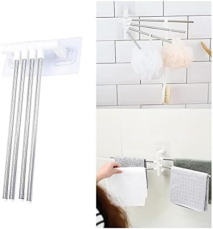 Towel Rail Rack Swivel Towel Holder for Bathroom Kitchen