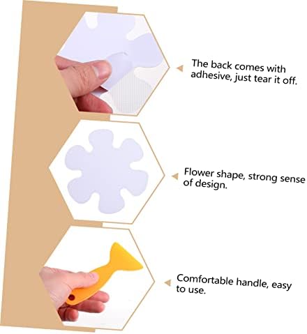 Flower Bathtub Sticker Set 20pcs Anti Skid Stickers for Bathroom